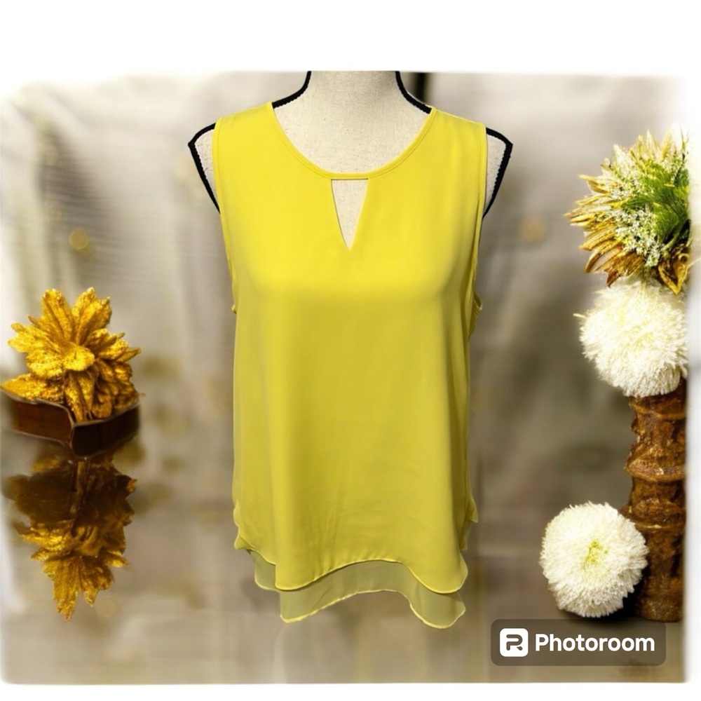 Yellow Sleeveless Top